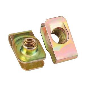 10Pcs 65 망간강 아연 도금 플레이트 리프 스프링 너트 M456810 B 형 스트레치 클램프 고정 클립