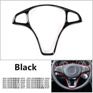 메르세데스 호환 벤츠 호환 C E 클래스 GLC CLA GLA W205 W213 X253 X156 S 탄소 섬유 자동차 핸들 패널 트