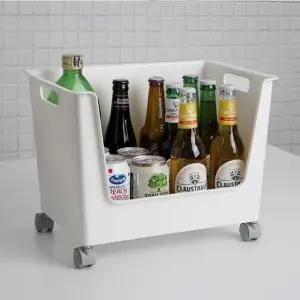 이동식 수납 트롤리 주방 정리함 생활 정돈 정리 카트 (WFJ650E)