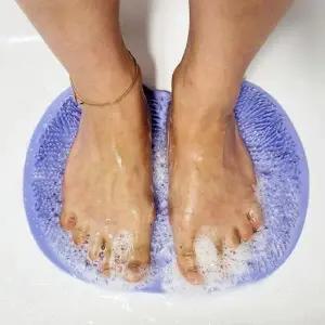 발씻는매트 실리콘 풋브러쉬 발매트 연보라 (WFJPVJQ)