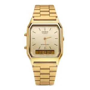 시계 AQ-230GA-9DHDF AQ-230GA-9D) 스퀘어 디지털 아날로그 듀얼타임 메탈시계