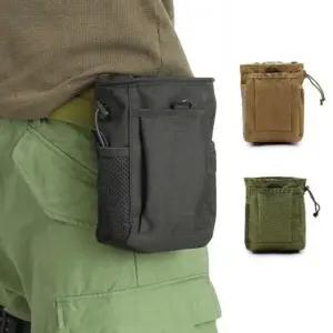 허리힙색 벨트 러닝 보조 가방 파우치 카키 (WFJPW2X)