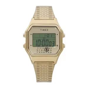 MM6X타이맥스 25FW 골드 톤 T80 디지털 손목 시계 TWG067500QY GOLD