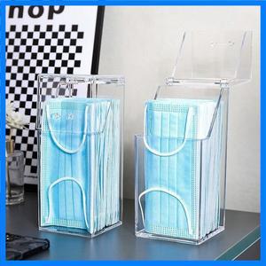 투명한 먼지 마스크 보관 상자 가정/사무실에 적합 - 다기능 보관 상자. 마스크와 작은 물건을 보관할 수