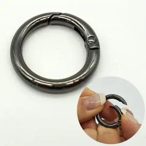 열쇠고리 오링 키링부자재 흑니켈 27mm WFHZ04B