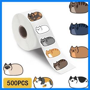 500PCS Kawaii 만화 고양이 Tuo Tuo 롤 스티커 스케이트 보드 노트북 수하물 스케이트 보드 전화 선물 방수