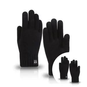 베이직 니트 기모 융털 장갑 터치 스마트폰 겨울