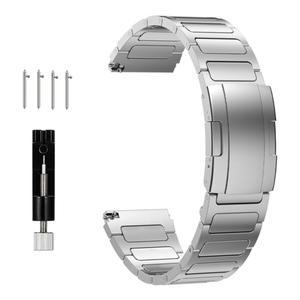 JUSUTEK 블록 모양 티타늄 합금 시계 밴드 22mm 금속 거북이 껍질 버클 빠른 분리 방지 스트랩 남성용 호환