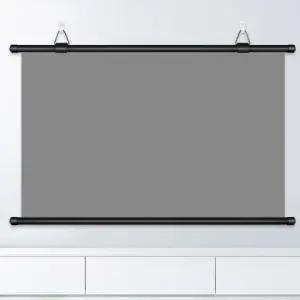 영화관 프로젝터 화면 가정용 교실 매장 강당 벽걸이 무타공 시력보호