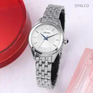 SUR537P1 데일리 블루핸즈 아날로그 클래식 정장 여자 메탈 시계 d