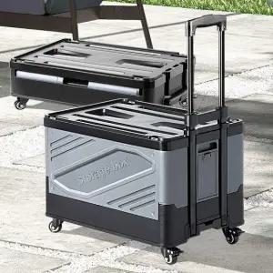 접이식 폴딩카트 핸드카트 시장바구니 캐리어 (WFK4AIQ)