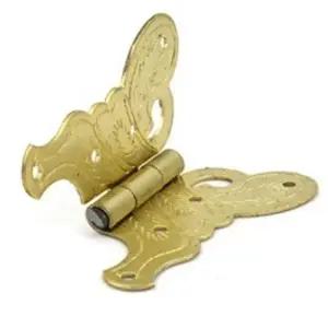 금색 나비문양 가구 경첩 미니 문경첩 장식용 금속 (WFJ6WL8)