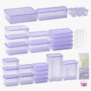 땡스소윤 냉동실전용 밀폐용기 6주년한정세트 31종