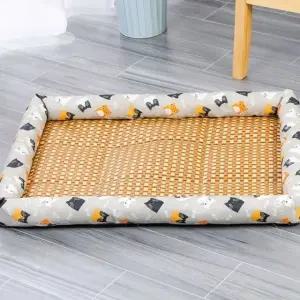 거실애묘방석 여름 시원한 넉넉한공간 미끄럼방지 통기반려견방석 중 (WFJ6YJU)