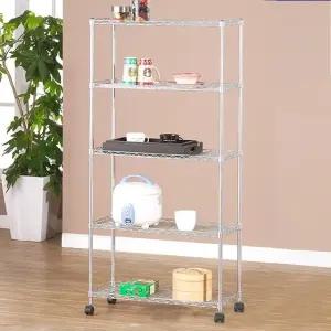 메탈선반 수납장 세강메탈랙 실버메탈선반 5단수납랙 (WFJ741K)