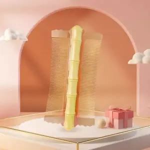 대나무 디자인 머리 정리 브러쉬 마사지 빗 참빗 헤어 스타일링 도구 (WFJ6CLR)