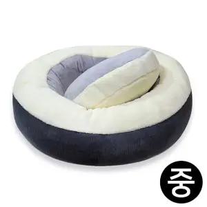 차콜그레이 크리미 골덴 원형방석 가토 중 (WFJR4ZZ)