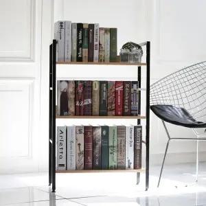 [하프클럽/]슈마켓 이지심플 책장겸용 선반 3단 블랙