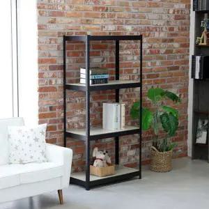 [하프클럽/]슈마켓 심플랙 무볼트 앵글선반 800 4단 블랙