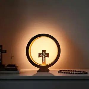 천주교 십자가 멀바우 무드등 세례 견진성사 축일 선물