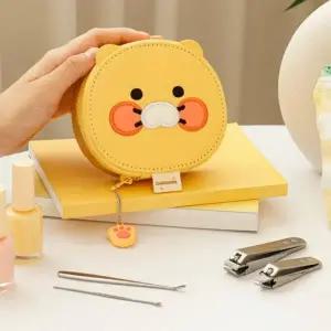 귀여운 캐릭터 휴대용 손톱깍이 발톱깎이 세트 옐로우 (WFK6DR1)