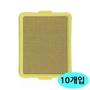 고품질 노랑 배변판 토일렛 그물망 강아지 10개입 (WFJROVJ)