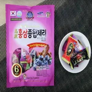 고려 선물용 인삼차 농축액 X 5 150g 봉지 젤리 캬라멜 고려인삼 인삼젤리 홍삼종합젤리 인삼 과자 캔디 정 인삼캔디