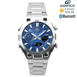카시오 에디피스 100M 방수 블루투스 태양광 충전 솔라 손목시계 ECB-2300D-2A