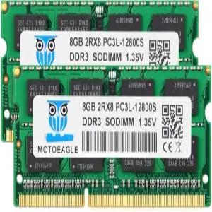 노트북용 8GB DDR3 DDR3L-1600 SODIMM 16GB 키트(2x8GB) PC3L-12800S RAM 1600Mhz 모토글 2RX8 1.35V 듀얼