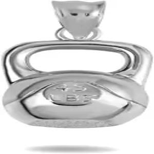 케틀벨 역도 피트니스 짐 펜던트 목걸이 파인 리얼 솔리드 925 스털링 실버