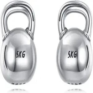 야페이니 스포츠 귀걸이 925 스털링 실버 덤벨 라크로스 스터드 여성용 피트니스 주얼리 애호가 선물