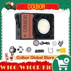 COLBOR Wonder Kit W100/W100R COB 비디오 라이트 바이 컬러/RGB 야외 스튜디오 Vlog 촬영타입 사진 촬영