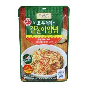 오뚜기 오늘밥상 바로 무쳐먹는 겉절이 양념 90g 1개