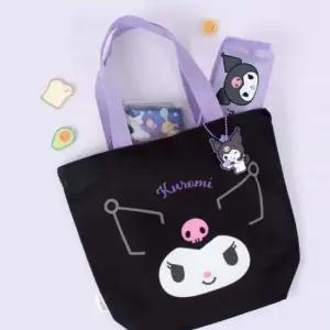 산리오 쿠로미 에코백 에코가방 패브릭가방 미니가방