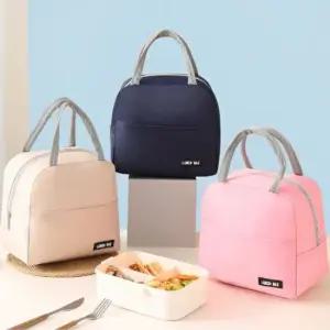 심플한 방한 직장인 스타일 런치백 대형 도시락가방