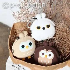 동전지갑 열쇠고리 파우치 동물 피지디자인 실리콘