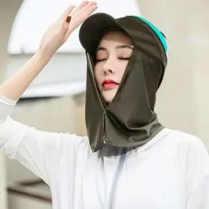 자외선차단 롱 캡 선가드 등산 모자 얼굴 햇빛가리개