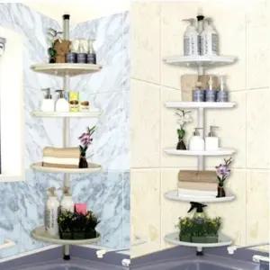 욕실코너선반 욕실수납 벽걸이선반 5단욕실수납장 (WFJ7OYX)