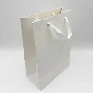 고급 무지 종이 쇼핑백 화이트 대형 10P 선물 답례품 생일 명품 미니 종이