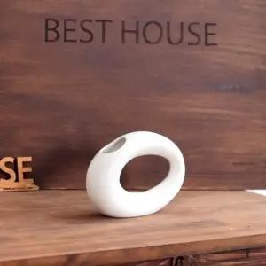 ksr 더플라워포터리 세라믹 도자기화병소품 FD-01 에그 (WFJ7PIL)