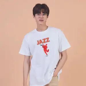 키밍 트럼펫 악기 재즈 JAZZ 그래픽 캐쥬얼 반팔티 W7EA052