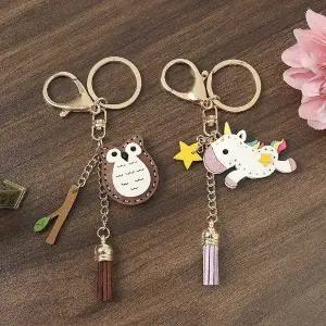인기 유니콘 베스트 애니멀 2종세트 열쇠고리 (WFJSQ47)