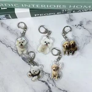 말티즈 아크릴 인식표 가방 굿즈 반려동물 꾸미 (WFJSQ6B)