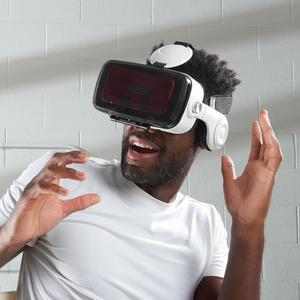 더 선명한 이미지의 이어폰이 달린 이미지 블루투스 VR 헤드셋