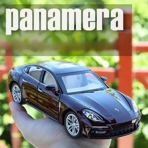 1/24 Sclae Panamera 합금 시뮬레이션 자동차 모델 장난감 다이 캐스트 차량 소년을위한 뒤로 빛과 소리 컬