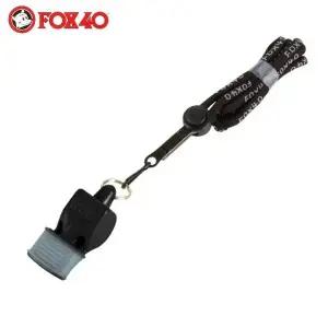 CMG 호루라기 스포츠호각 검정 클래식 폭스 줄포함 (WFJ7T85)