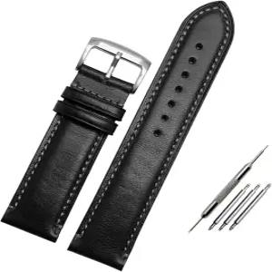 대체 시민 AT8020 JY8078 손목밴드 순정 가죽 스트랩 23mm 블루 워치 밴드 접이식 버클 팔찌 블랙 핀