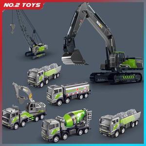1: 50 시뮬레이션 합금 엔지니어링 차량 장난감 굴삭기 크레인 지게차 덤프 트럭 불도저 모델 어린이 생일