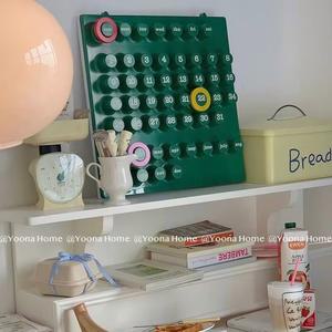 캘린더 레트로 만년 벽걸이 퍼페추얼 책상달력 아이방인테리어 링어데이트