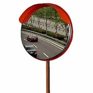 원형 앙카형 스텐 도로반사경 800 지주포함 도로안전 (WFK8W20)